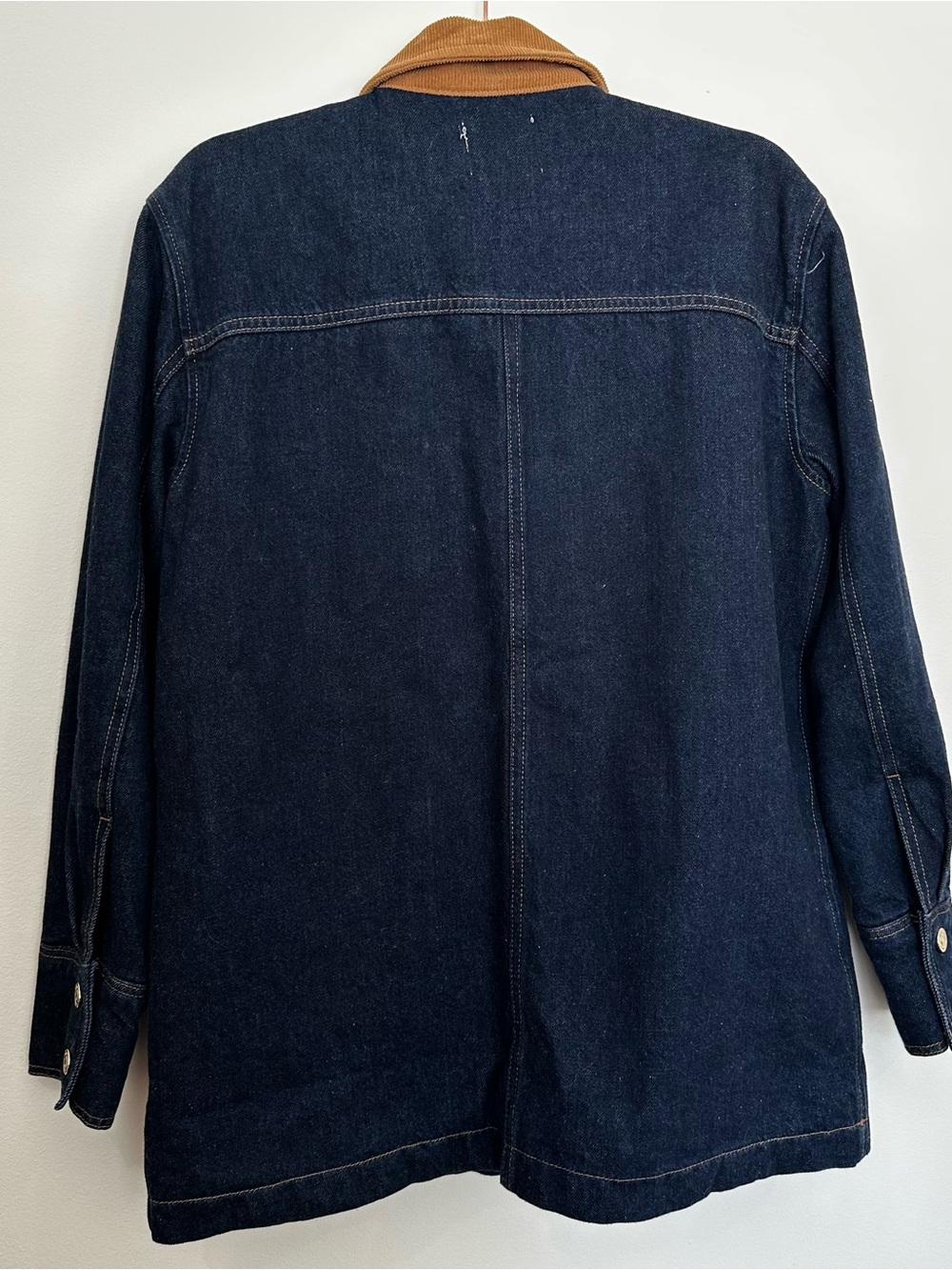 Reformation Archer Denim Jacket Size Small Chore Barn Cotton Coastal Utility - Picture 2 of 9
